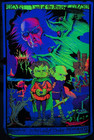 Rare Original 1970s In The Land Of Mordor Black Light Poster 26  X 40  Look