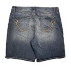 Riders Shorts Womens Plus 18 Mid Rise Curvy Blue Denim Stretch Measures W38