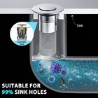Universal Bathroom Sink Stopper Drain Strainer Pop Up Drain Stopper Stainless
