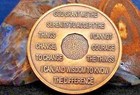Alcoholics Anonymous Aa 10 Year Bronze Medallion Token Coin Chip Token Sobriety
