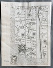 1720 Emmanuel Bowen Antique British Road Map - Southwark To New Shoreham  Sussex