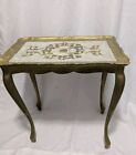 Vintage 60   s Gold Gilt Wooden Side Table Florentine Baroque Made In Italy  read 