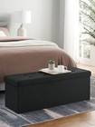 Look-songmicshome 43 Inches Folding Storage Ottoman Bench Ottoman With Storage