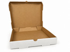 12 X 12 X 2 In White B-flute Corrugated Pizza Boxes Kraft Interior 50 case