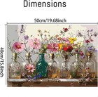 Apcufir Flowers Paint By Numbers For Adults wildflowers In Stained Bhmt001 