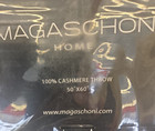 New Magaschoni Home 100  Cashmere Throw Blanket 50 x60  Flannel Heathr Grey  298