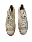 Vintage 1970s Converse Low Tops White Chucks Sneakers Made In Usa Mens Size 12