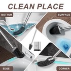 Sellemer Toilet Brush And Holder Set - Flexible Toilet Bowl Brush Head With