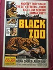 Black Zoo Original 1963 One Sheet Movie Poster  Michael Gough Jean Cooper Horror