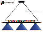 47  Hanging Pool Table Light Billiard Lamp W 15 Real Billiard Ball 3 Metal Shade