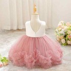 Baby Girls Party Dress Toddler Lace Birthday Princess Dress Kid Luxury Prom Gown