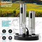 Ivation Electric Wine Opener 7-piece Wine Gift Set  Bottle Opener   Wine Aerator