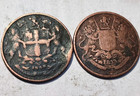 British East India Company Different Type Of Quarter Anna Coins