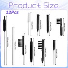 12 Pcs Hearing Aid Cleaning Kithearing Tools Ear Cleaner Black
