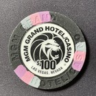 Mgm Grand Las Vegas Nevada  100 Casino Chip 1997 Lion Gaming Token Vegas Strip