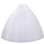 Hoopless Petticoat Crinoline Underskirt Skirt 8 Layers Floor Length Ball Gown 
