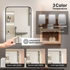 Led Bathroom Mirror Cabinet With 3 Colour Lights Medicine Cabinets Wall Mounted