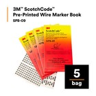 3m Scotchcode Pre-printed Wire Marker Book Spb-09