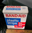 Vintage Empty Band-aid Johnson   Johnson Metal Box Container Tin  Advertising