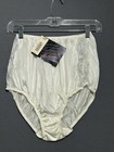 Vintage Sears Granny Panties 2x White Satin With Lace Side Panels
