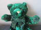 New  Nwt  Vintage Dan Dee Emerald Green Plush Teddy Bear Stuffed Animal Toy