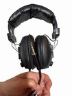Vintage Bp Black Stereo Headphones