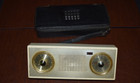 Vintage Phillips Norelco All Transistor Radio White gold Holland W Case  h 