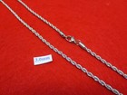 Quick Ship 18 -30  3 Mm Stainless Steel Rope Chain Silver Necklace- Usa Seller