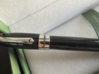 Montegrappa Fortuna Fountain Pen Black Resin Palladium Trim Medium M Nib Box