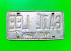Ny Vintage Vanity  73- 86  gail Lee  Steel License Plate  Nice Looking 