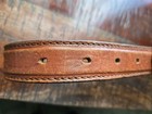 Vintage Jordache Belt Leather Brown Western Youth Kids Size 26  waist 24 -28  