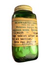 Vintage Walgreens Green Pharmacy Bottle Braham Minnesota 1960 Schwarten Drugs Mn