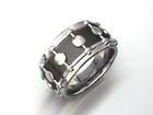 Snare Drum Ring Wide Band Music Jewelry  Drum Band  Drum Ring Drummer Made Band