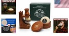 Wood Shaving Set With Soap Bowl   Brush Stand