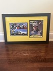 Dale Earnhardt Sr  Autographed Framed Wrangler  3 Car Photo W  Jsa Coa
