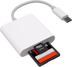 Usb C Sd Card Reader For Iphone  Ipad  Macbook  2-in-1 Sd And Tf Memory Card    