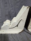 2  Antique Shabby Victorian Wood Corbels Gingerbread Vtg Old Chic Architectural 