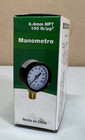 1 4    Npt 0   100 Psi Pressure Gauge Water Pump Air Compressor New Open Box