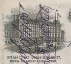 Advertising Cover New York Ny Broadway Central Hotel Building Illustration 1900