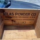 Vintage Atlas Powder Company Wooden High Explosives Crate Box Wilmington De