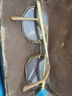 Original Wwii Aviator Sunglasses     Octagonal Green Lens     Gold Filled