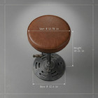 Lokkhan American Antique Steampunk Deco Vintage Industrial Bar Cafe Stool  Retro