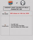 Lngshot Shot Callers Ep Album Character Ver qr Card key Ring 2 Photo Card Sealed
