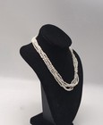 Vintage 14k Yellow Gold Multi Strand Freshwater Pearl Torsade Necklace Signed