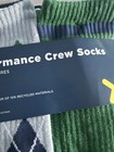 Old Navy Kids Boy   s 6 Pack Performance Crew Socks L   Shoe Size 3-4  New