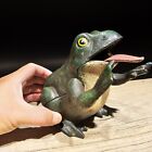 Antique Style Cast Iron Frog Mechanical Coin Bank