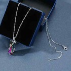 Sterling Silver Tree Of Life Wrapped Rainbow Crystal Necklace