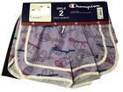 New Champion Girls  2 Pack Active Stretch Comfort Shorts Size 14 16 Purple Black