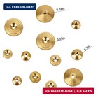 Brass Clock Hand Nut Set - 12 Assorted Replacement Parts For Wall   Mantel Clock