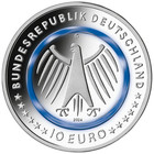 2024 Germany     10 Unc Coin Police W  Blue Polymer Ring - Karlsruhe G